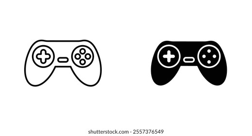 Game controller Icon vector. liner and flat style icons set.