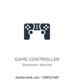 Game controller icon vector. Trendy flat game controller icon from electronic devices collection isolated on white background. Vector illustration can be used for web and mobile graphic design, logo, 