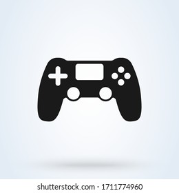 Game controller icon. Video game console. Vector illustration