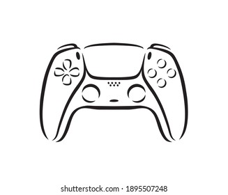 Game controller icon. Video game console symbol