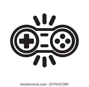 Game controller icon. Video game controller, Gamepad icon, Joystick icon. Vector illustration