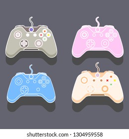 game controller icon-joystick sign-console illustration-gaming illustration-videogame vector