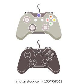 game controller icon-joystick sign-console illustration-gaming illustration-videogame vector