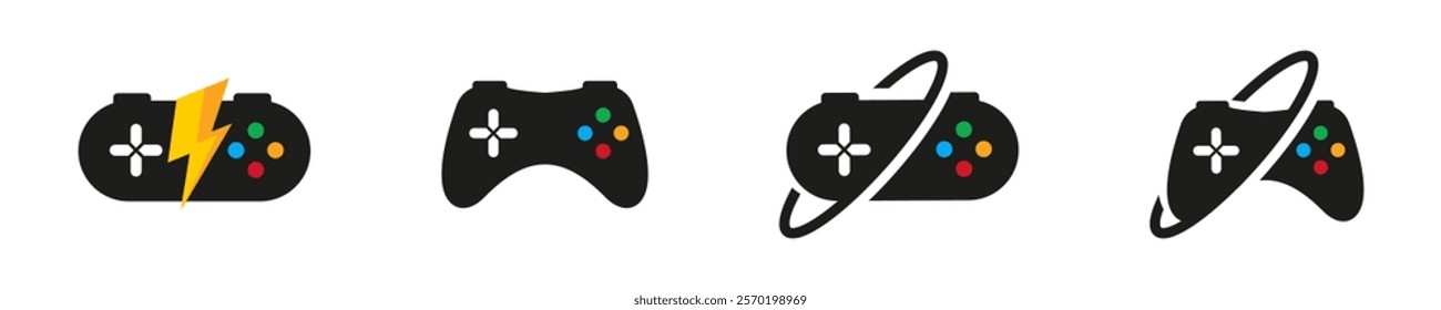 Game Controller Icons Vector Set