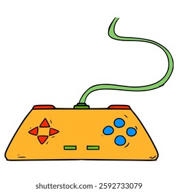 game controller illustration hand drawn isolated vector