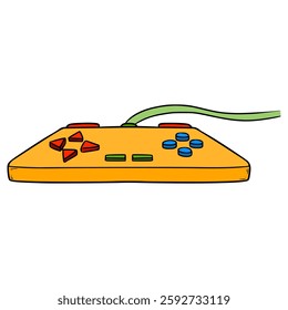 game controller illustration hand drawn isolated vector