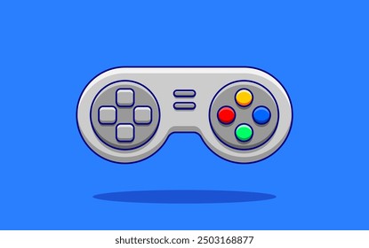 Game controller illustration. Game controller icon.