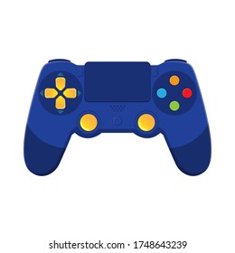 Game controller isolated on white background