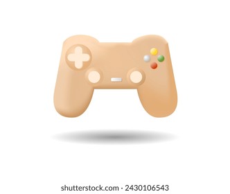 Game controller isolated on white background