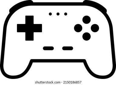 Game controller isolated vector icon.