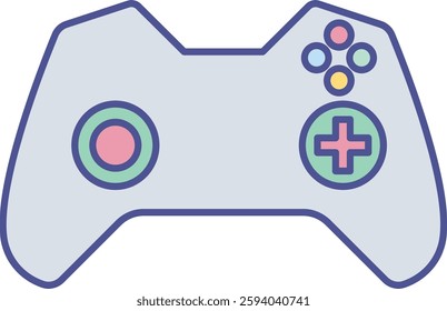 game Controller Isolated Vector Icon illustration with isolated background 