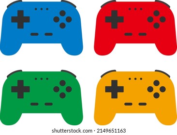 Game controller isolated vector illustration.