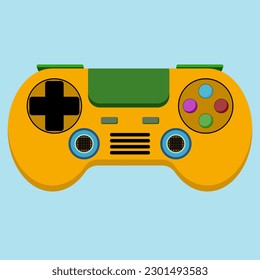 Controlador de juegos, stick de alegría, gamepad analógico en diseño de ilustración vectorial