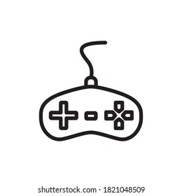 Game Controller, Joy Stick Flat Icon Design Vector Template Illustration