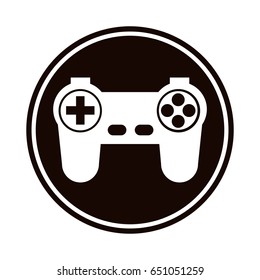 game controller or joystick console keypad icon