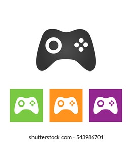 Game controller or joystick outline icon . Vector illustration