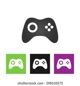 Game controller or joystick outline icon . Vector illustration