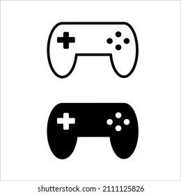 Game controller joystick vector icon.