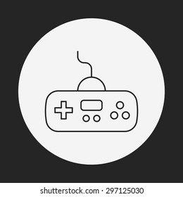 game controller line icon