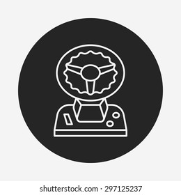 game controller line icon