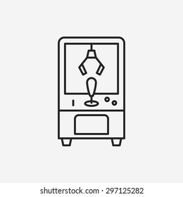 game controller line icon