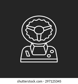 game controller line icon