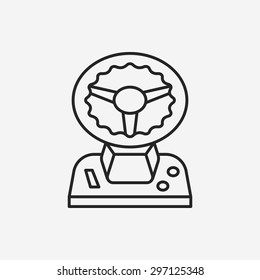 game controller line icon