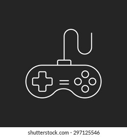 game controller line icon