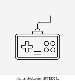 game controller line icon