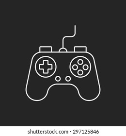 game controller line icon