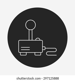 game controller line icon