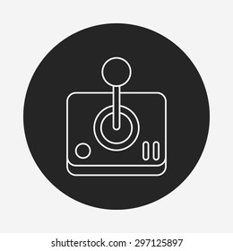 game controller line icon