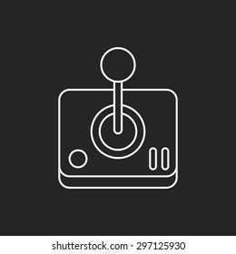 game controller line icon