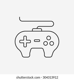 game controller line icon