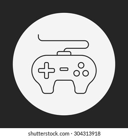 game controller line icon