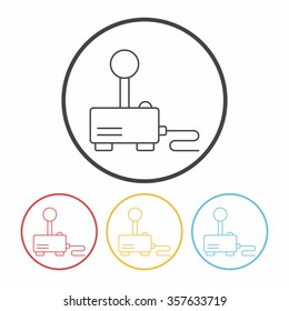 game controller line icon