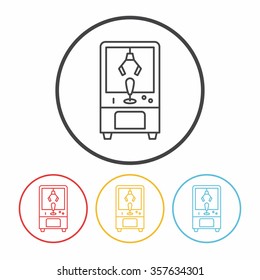 game controller line icon