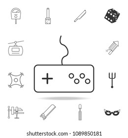 game controller line icon. Detailed set of web icons and signs. Premium graphic design. One of the collection icons for websites, web design, mobile app on white background