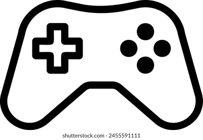 game controller line icon illustration vector