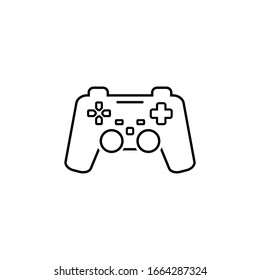 Game controller line icon. Vector illustration