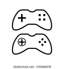 Game controller line icon vector template
