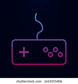 Game controller line nolan icon. Simple thin line, outline vector of web icons for ui and ux, website or mobile application