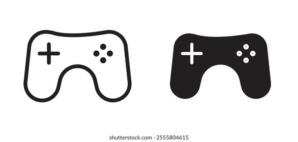 Game controller liner icon vector set.