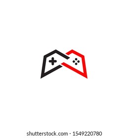 Game controller logo design inspiration vector template