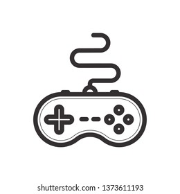 Game controller logo. Gamepad icon