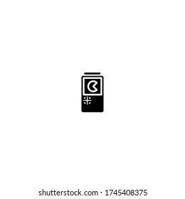 game controller logo icon design with simple line art style