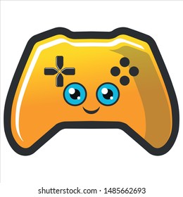 Game controller mascot logo vector