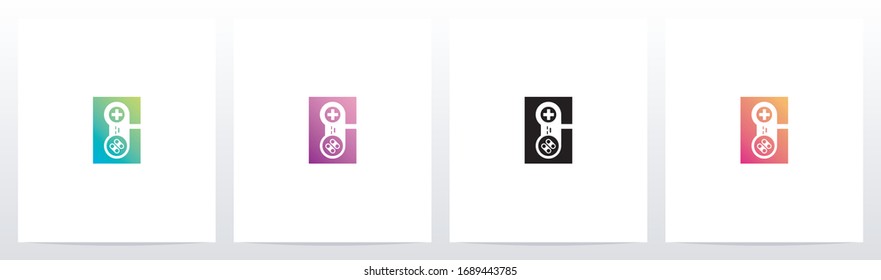 Game Controller On Letter Logo Design G