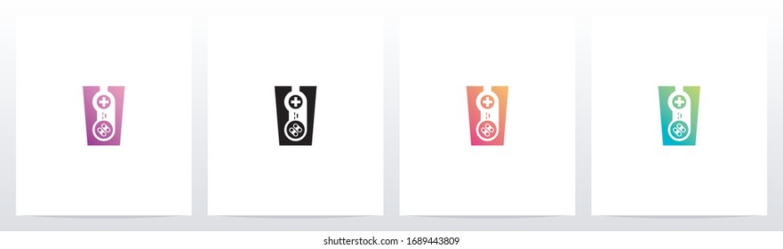 Game Controller On Letter Logo Design V