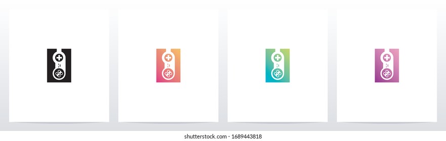 Game Controller On Letter Logo Design U